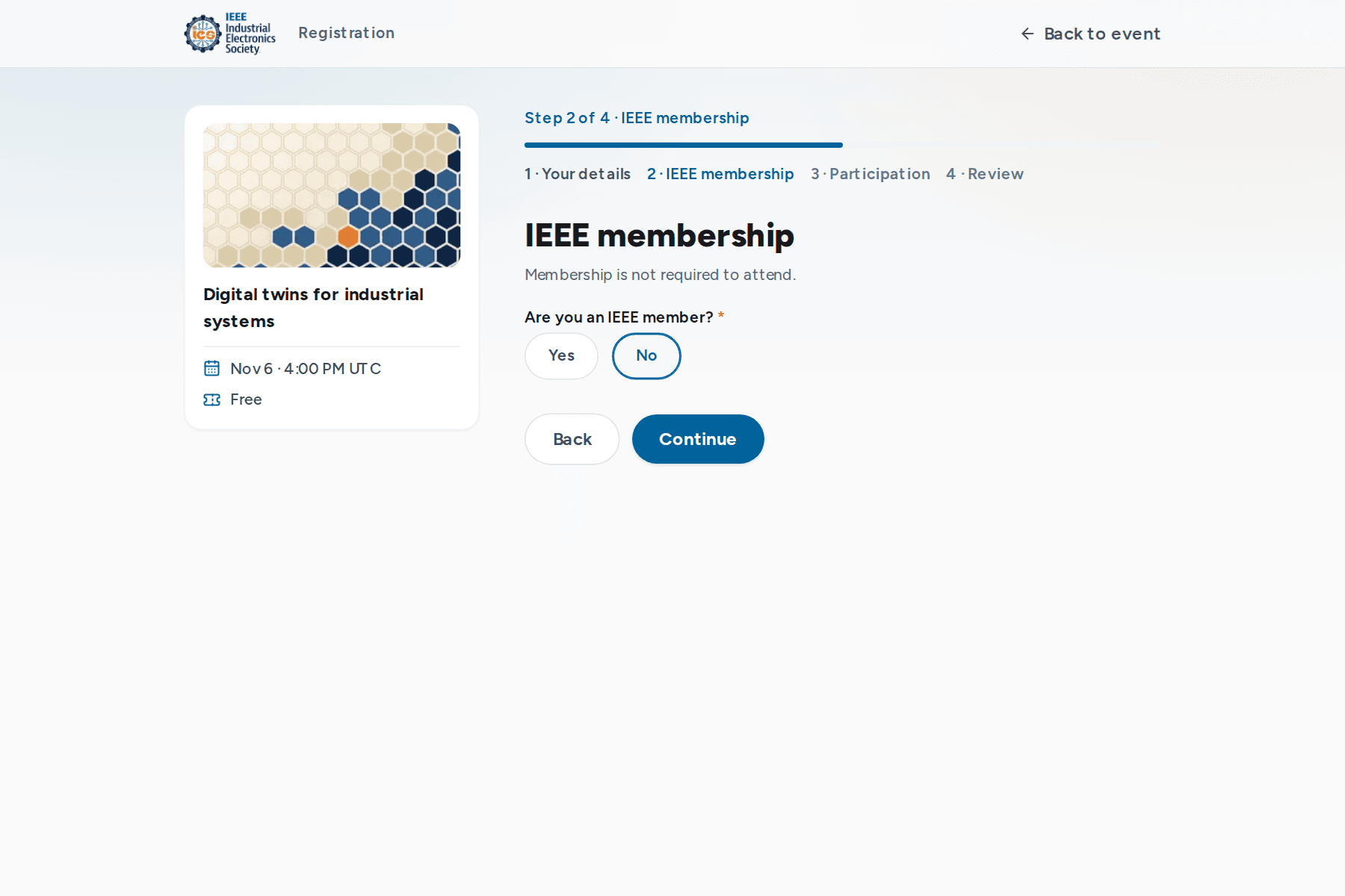 IEEE membership step